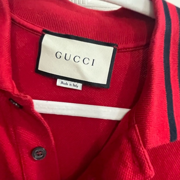 Gucci Orso & Bosco Patch Polo Shirt Small Year Of Dog - Picture 5 of 10